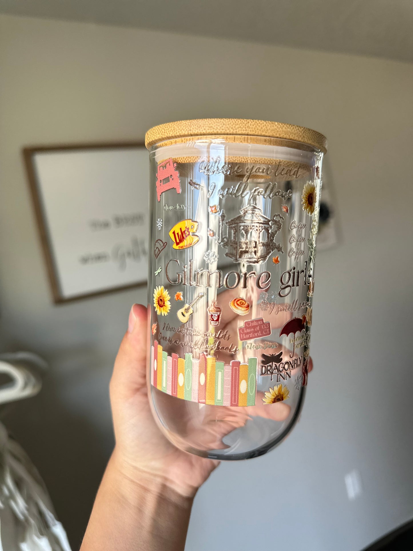 Where you lead I will follow 18oz Glass cup