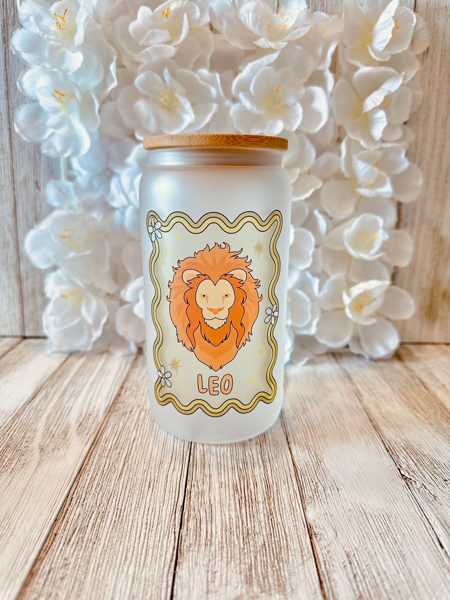 Zodiac Sign Glass Cup