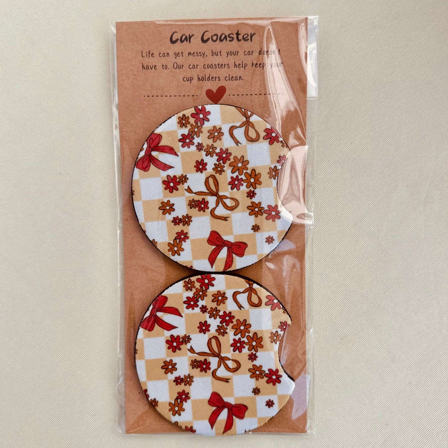 Checkered Bows & Daisies