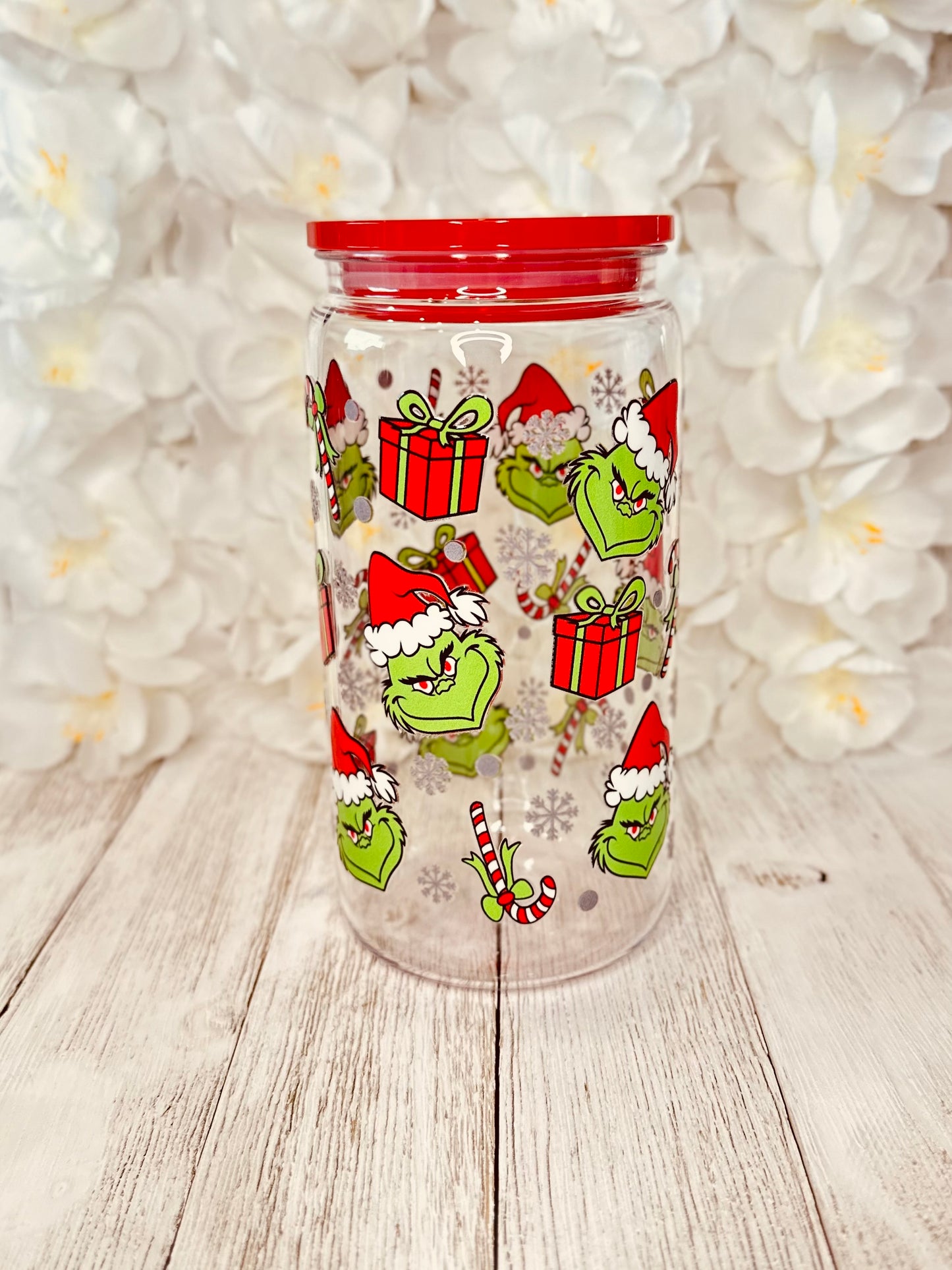 Grinch & Gifts Plastic Cup