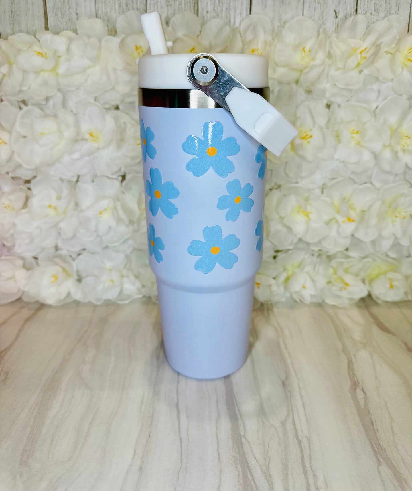 Baby Blue Daisies 30oz