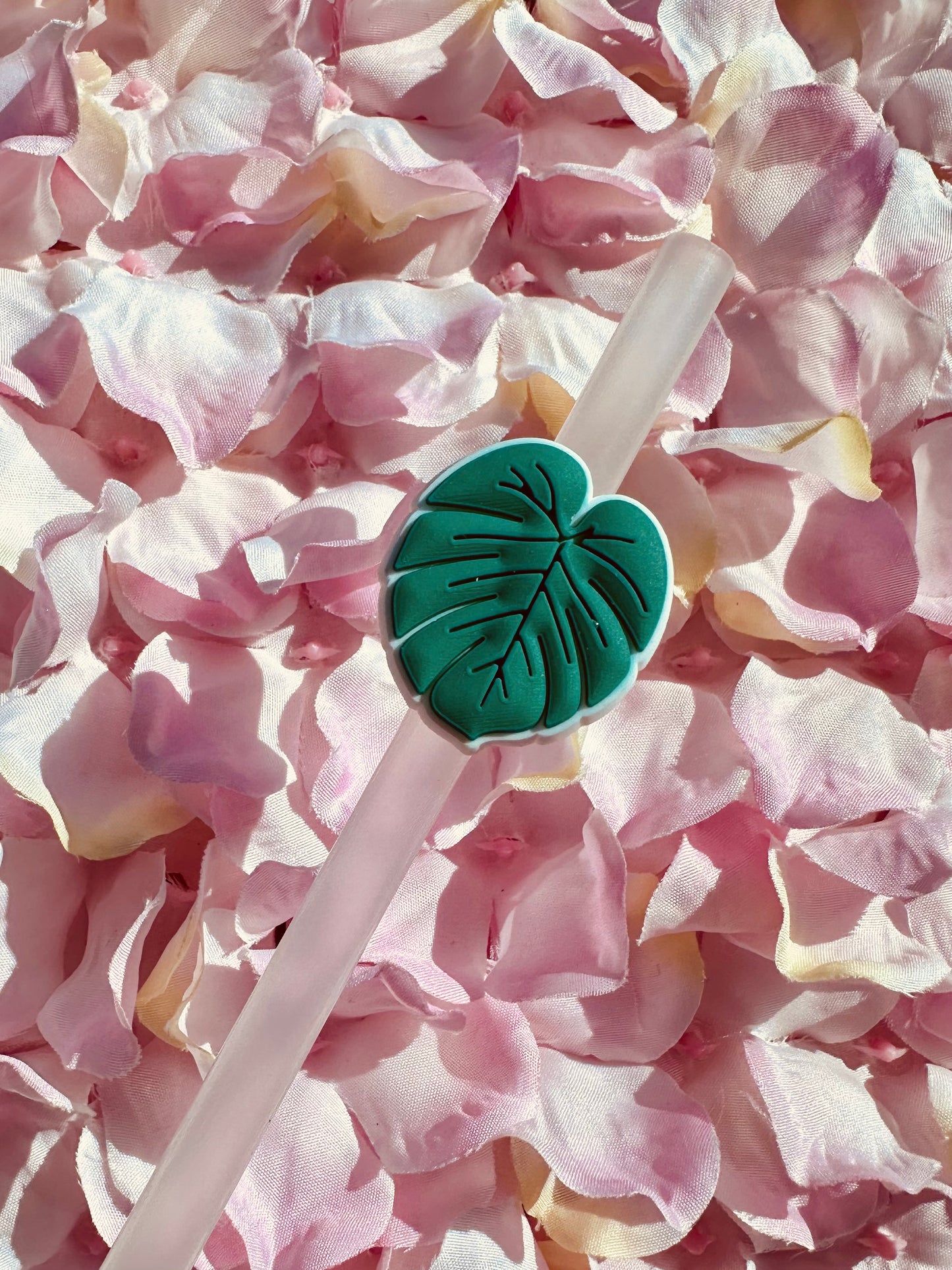 Monstera Leaf straw topper
