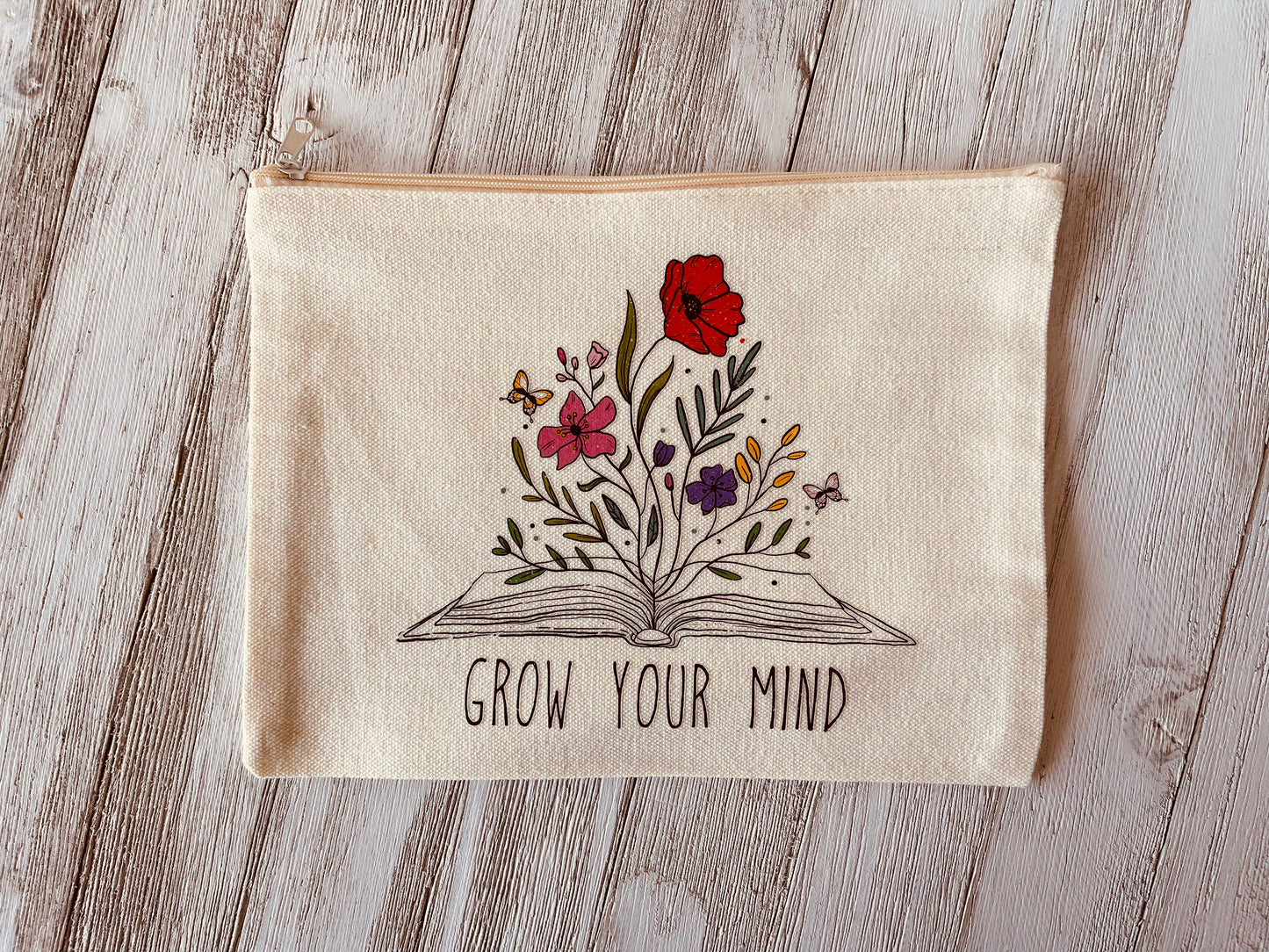 Grow your mind Make up bag