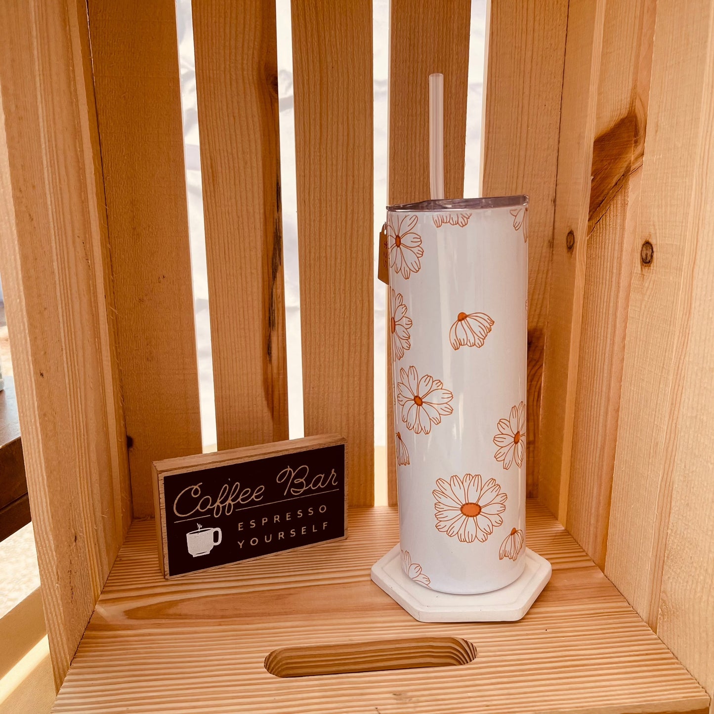 Orange Daisy 20oz Tumbler