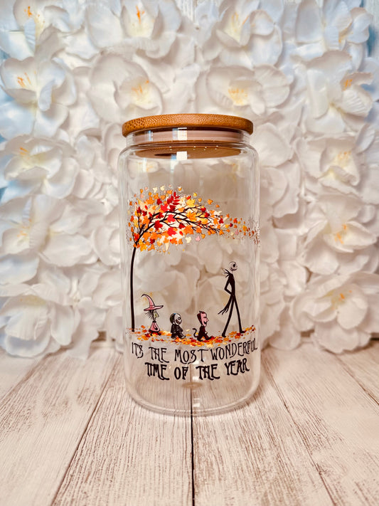 The most wonderful time Glass cup