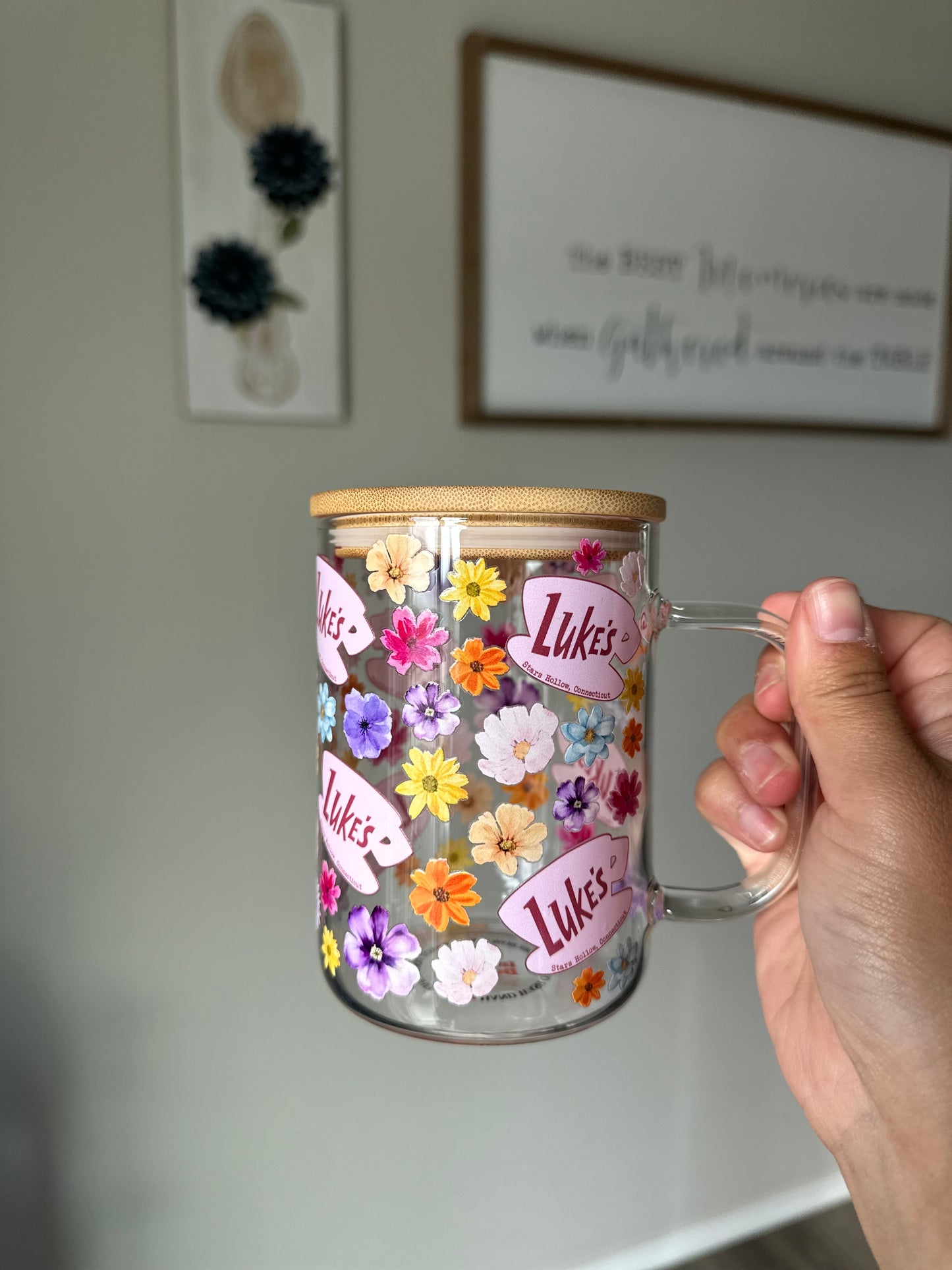 Lukes Clear Glass Cup