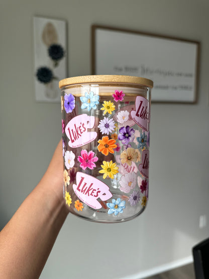 Lukes Clear Glass Cup