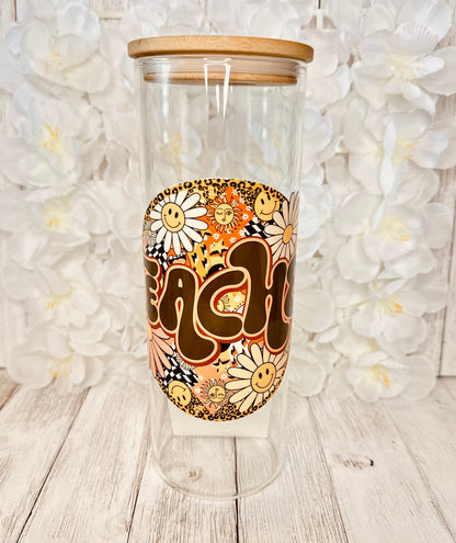Teacher 25oz Glass Cup
