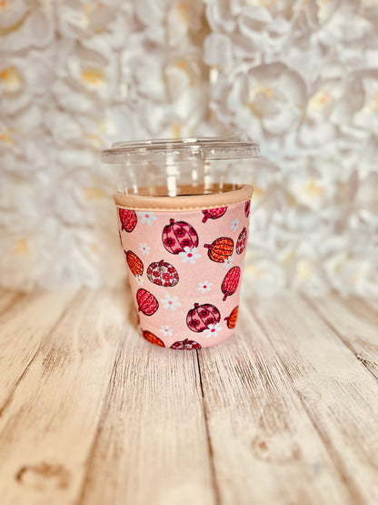 Pumpkins & Flowers Small Cup Sleeve
