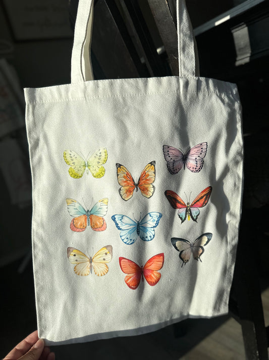 butterflies tote bag
