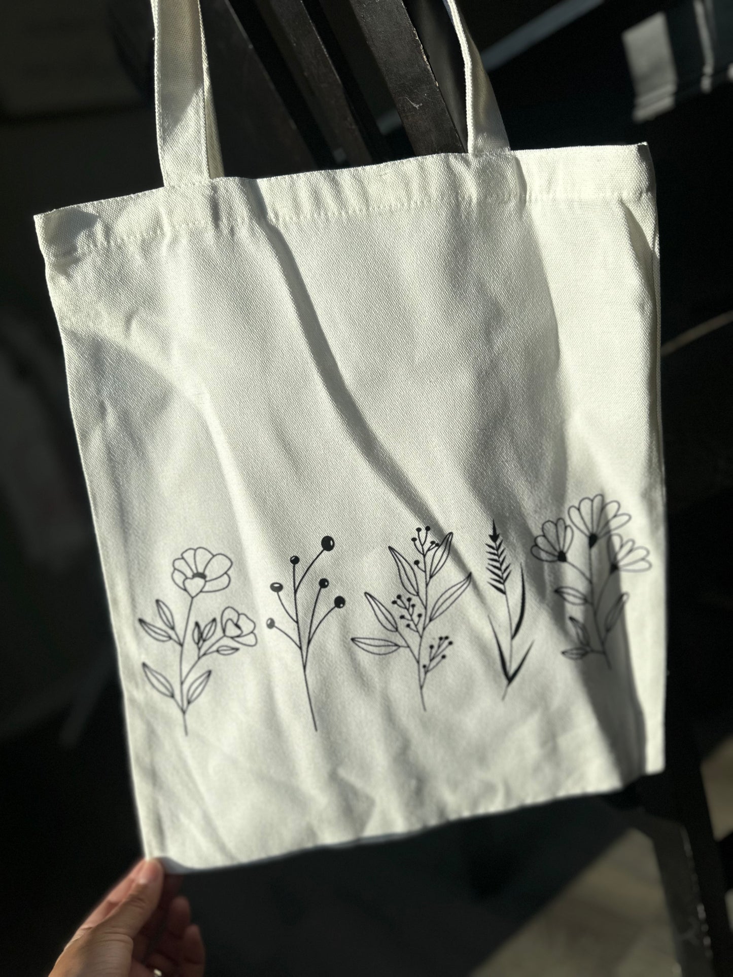 wildflowers tote bag